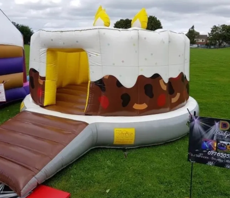 Birthday Cake Bouncy Castle