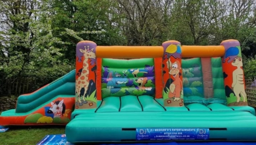 3 In 1 Jungle Toddler Bouncy Castle